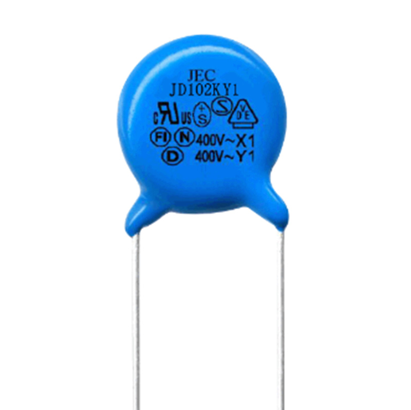 主推安规Y1  JD102K  400VAC 440VAC P10蓝色电容