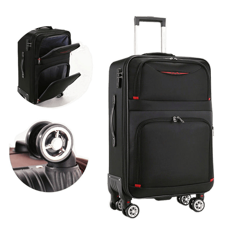 Método de maleta de viaje Oxford Bra-bar, maleta de moda para hombres y mujeres, maleta de estilo coreano, lienzo, caja de código, maleta de cuero.