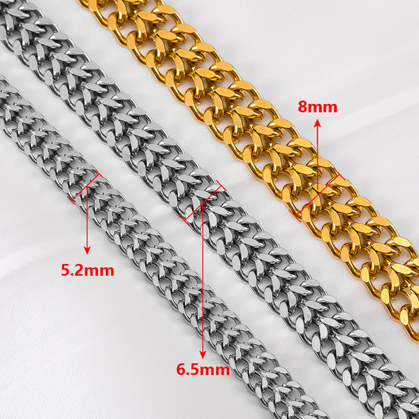 Classic chain hip-hop style stainless steel