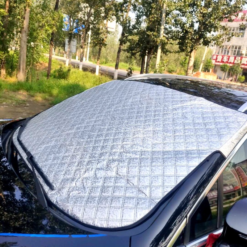 Car Window Sunshade Wholesale Summer Car Windshield Sunshade Thickened Sunroof Sunshade Aluminum Film Half Cover