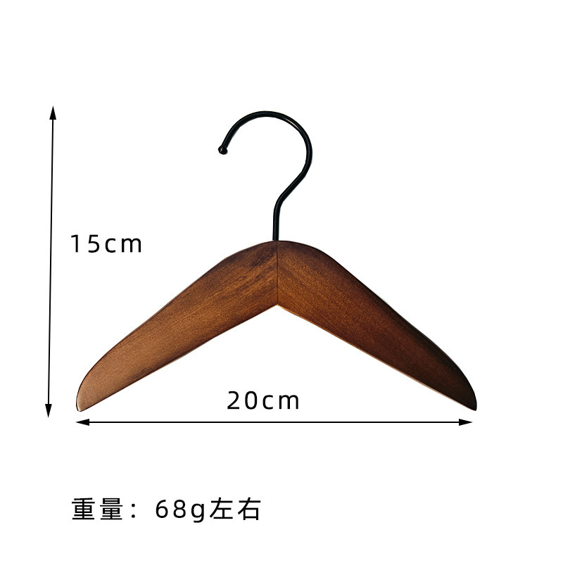 20cm 레트로 컬러 애완동물 옷걸이(검은색 후크 포함)