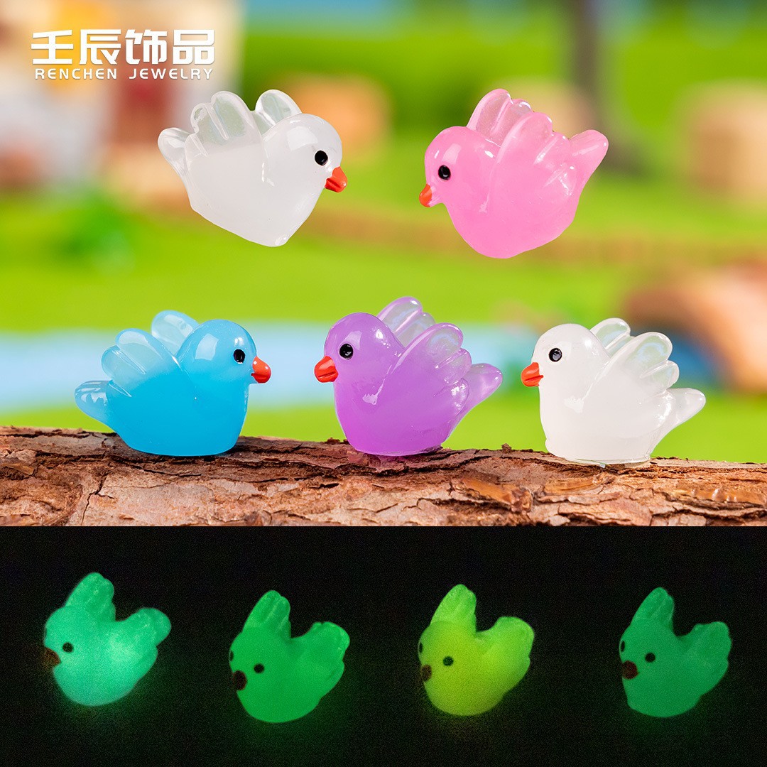 작은 동물 비둘기 야광 혼합