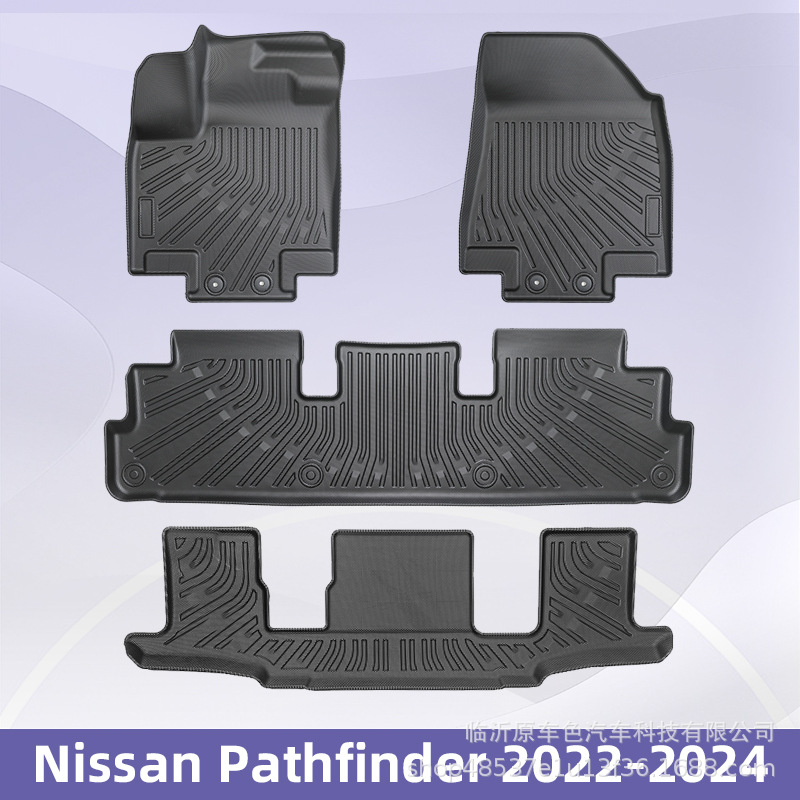 Aplicable a Nissan Pathfinder Fuel 2022 - 2024 3D TPE para todo el tiempo