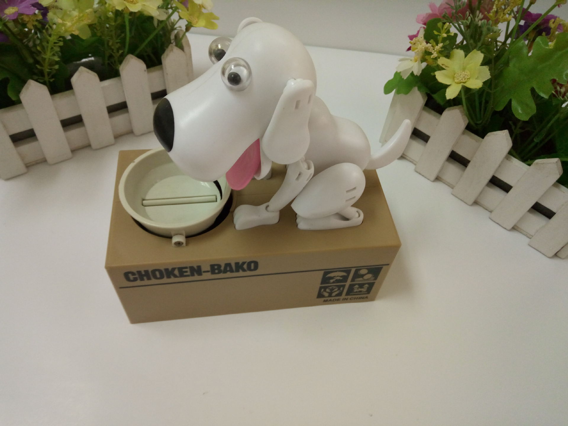 白い犬 / 15*7.8*17cm