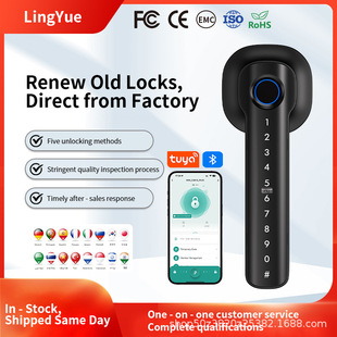 Fingerprint Lock, Home Smart Door Lock, Card Reader Fingerprint Door Lock, Office Password Digital Lock Factory Customization