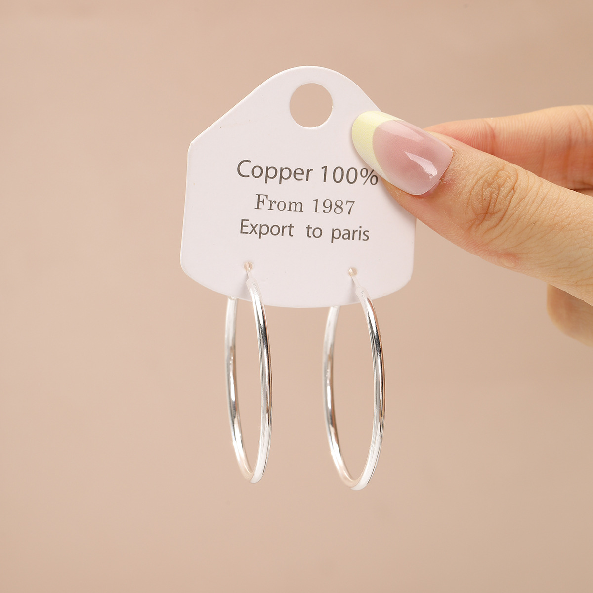 European and American style, unique, simple, light luxury, high-end, large hoop earrings, niche, exquisite, exaggerated, stylish, versatile earrings