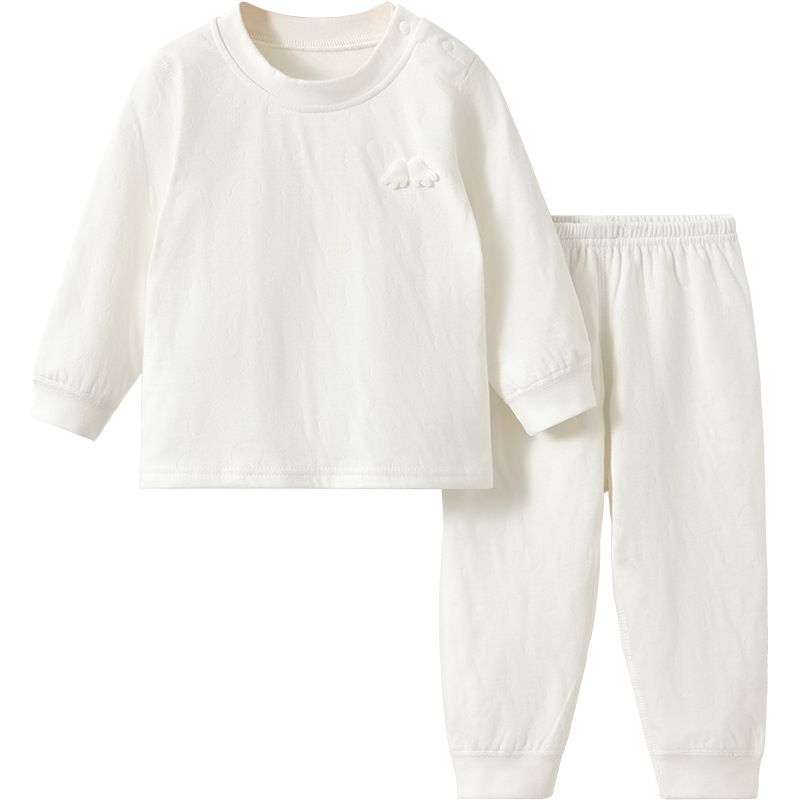Pantalones de otoño para bebés, pijamas de algodón para niños y niñas, ropa interior cálida para bebés