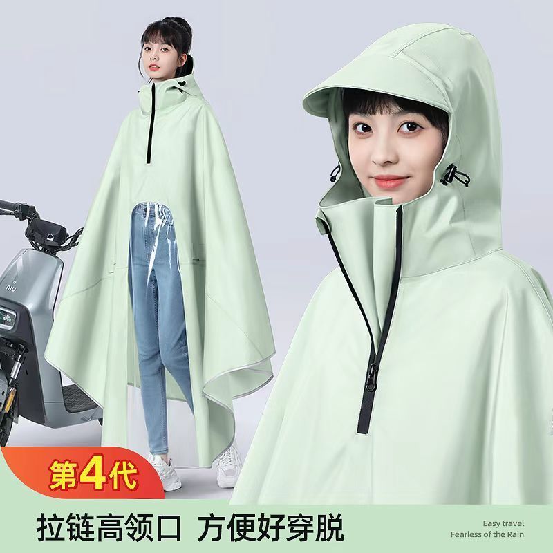 Electric Vehicle Raincoat, Battery Vehicle Poncho, Motorcycle Poncho, Enlarged and Thickened Full-Body Raincoat for Men and Women, Single and Double Raincoat