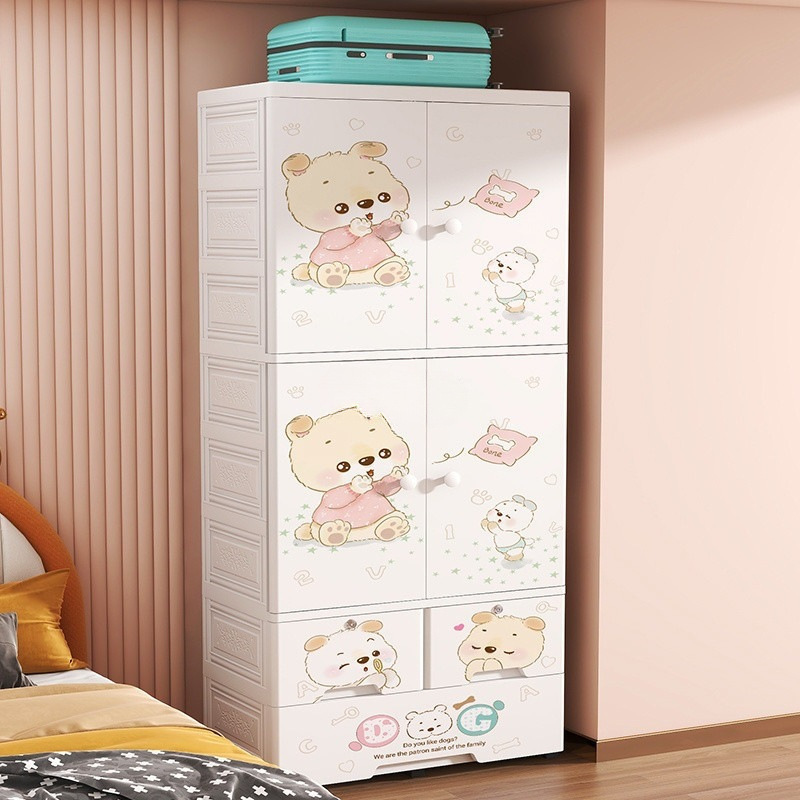 特大厚手衣類収納棚家庭用子供用タンス漫画玩具赤ちゃんロッカー子寝室整理棚|undefined