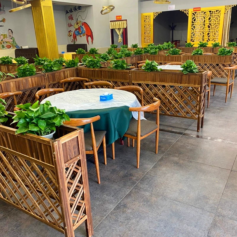 Антикоррозийный деревянный забор открытый двор цветочный желоб перегородка забор наружная сетка ограждение крытая столовая перегородка цветочная подставка