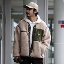 跨境北家紫标可拆卸羊羔绒外套棉服保暖外套潮牌宽松美式复古