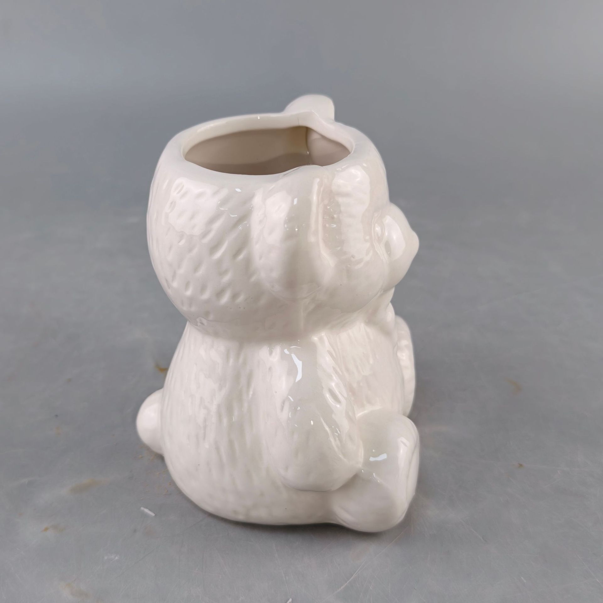 Inventario creativo de cerámica blanca con taza de oso de aluminio puede ser DIY con pigmentos de alto valor artesanía interesante