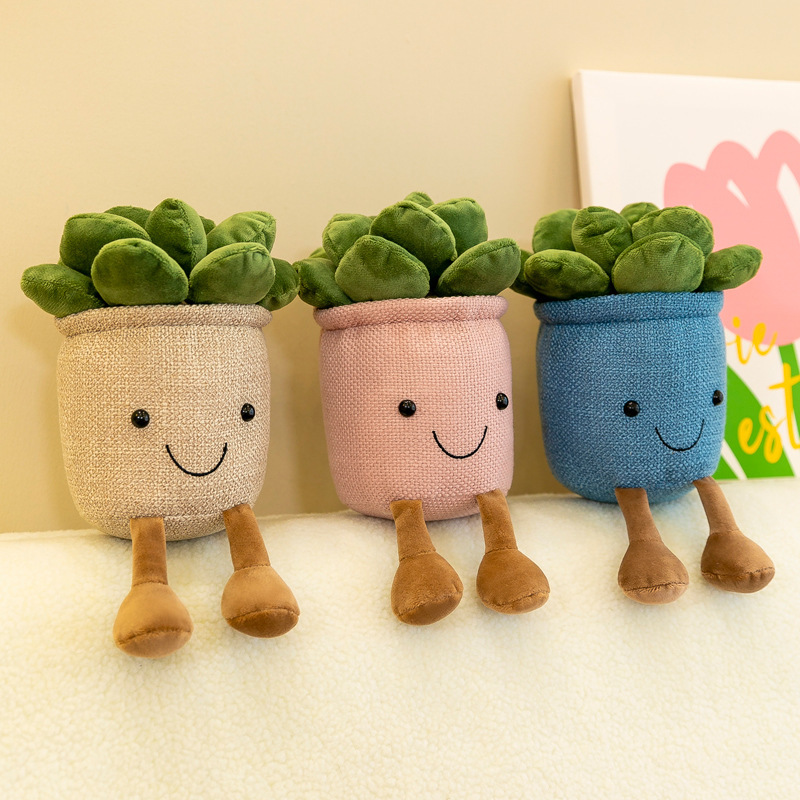 クリエイティブな多肉植物の鉢植えの装飾品、リビングルーム、ホームガール、かわいいニッチなハイエンドの装飾的なドラゴンウィスプのぬいぐるみ|undefined