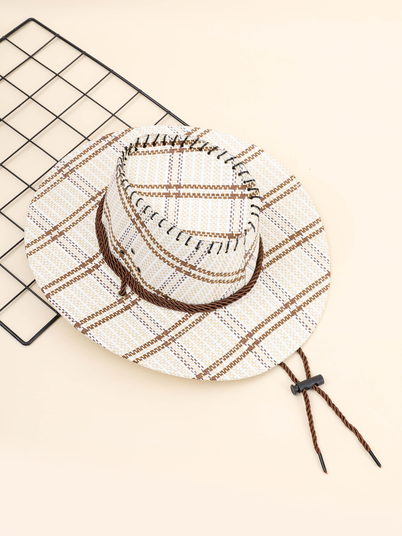 Sombrero de vaquero occidental de los nuevos hombres al aire libre viajes ocio mujeres sol-prueba sombrero de paja de imitación sombrero de pesca de verano a prueba de sol sombrero fresco