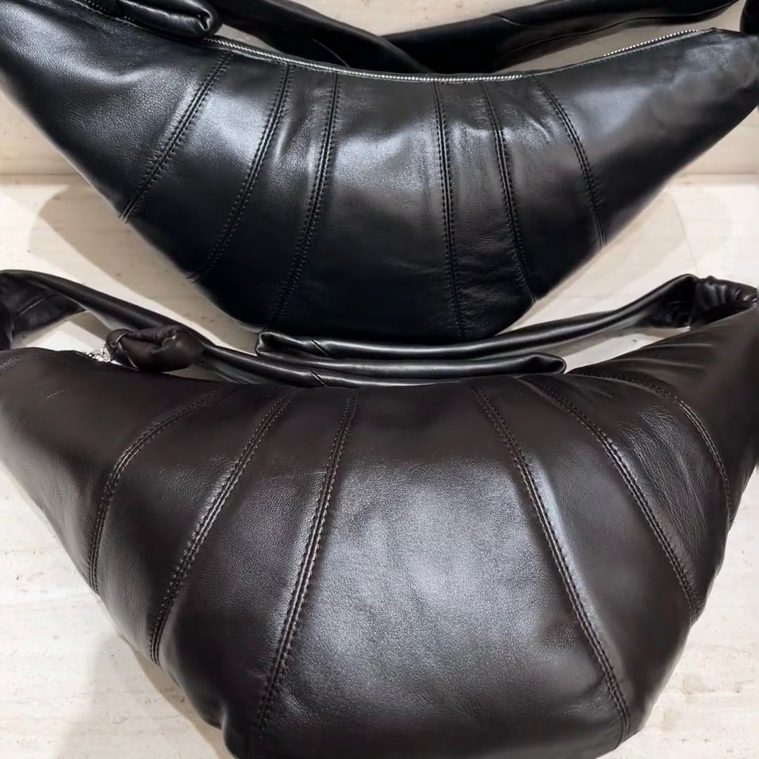 LE Cross-border Sheepskin Croissant Bag - Trendy Genuine Leather Shoulder & Crossbody Bag, Underarm Bag Wholesale - Thumbnail 4