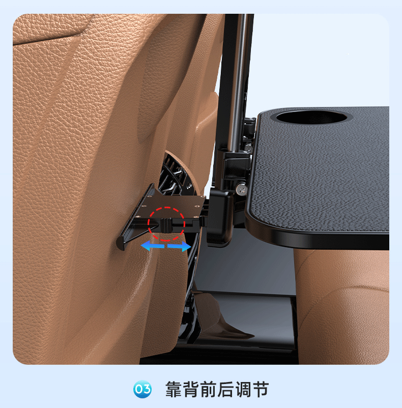 Car Small Table Board Car Rear Seat Office Dining Table Car Computer Folding Dining Storage Bracket