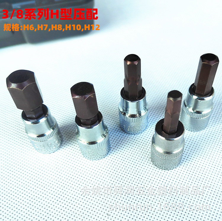 12 피스 슬리브 프레스 핏 노즐 카테고리는 H 자형 육각형 스타일 표면 S2 빨간색 소재입니다.