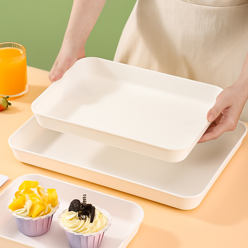 Plus Deep Tray for Cup Household Hotel Restaurant Rectangular Plate Fruit Tray Tea Tray Plastic Plate Dinner Tray Plus Deep Tray for Cup Household Hotel Restaurant Rectangular Plate Fruit Tray Tea Tray Plastic Plate Dinner Tray