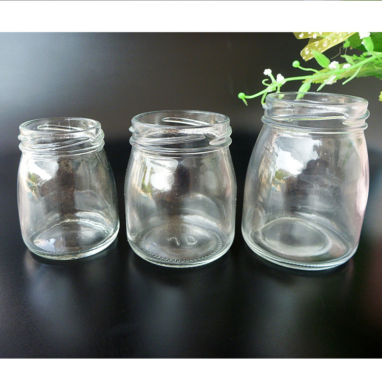 大口200ml布丁瓶 低价批发高白料布丁玻璃瓶 100ml果冻布丁玻璃瓶