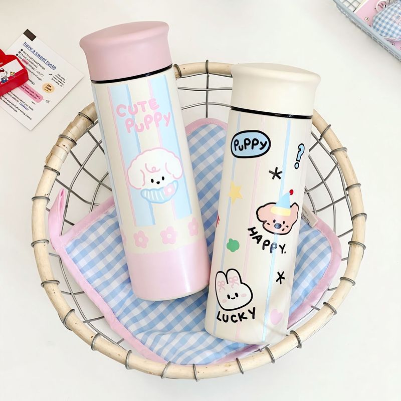 男女学生用のかわいい304ステンレス製魔法瓶カップ、高見えカップ、携帯用茶漏れカップ、国慶節ギフト|undefined