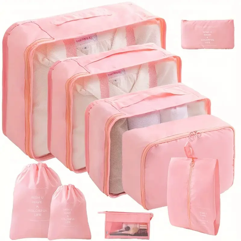 Storage system for traveling, set, storage bag, 9 pieces