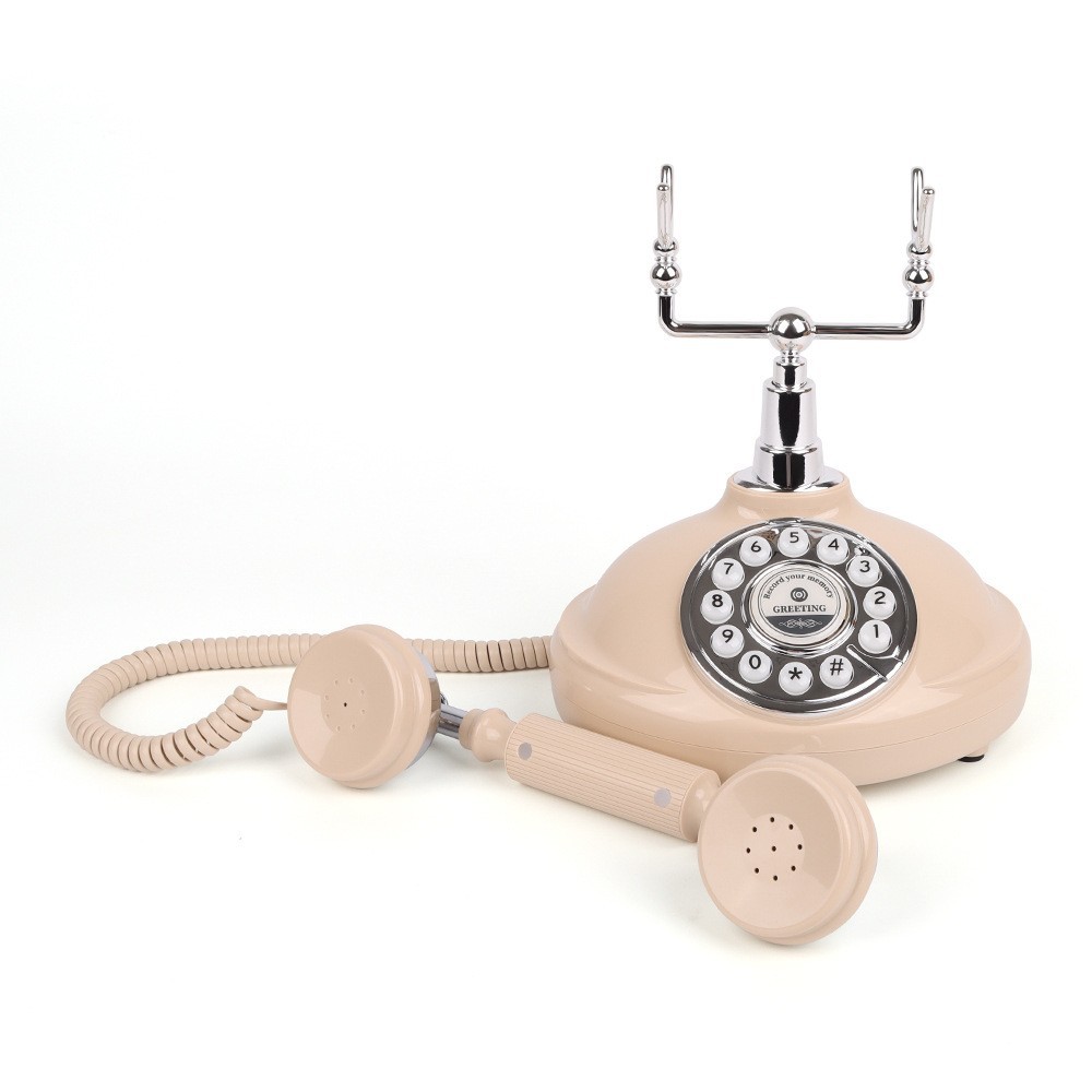 Teléfono retro transfronterizo, teléfono de botón, teléfono fijo, para habitación de huéspedes, oficina, teléfono móvil para el hogar, hotel, estilo antiguo