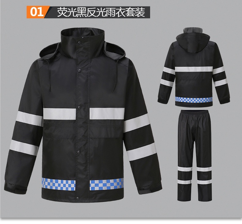 Mayorista chaqueta de lluvia reflectante conjunto de pantalones de lluvia dividido fluorescente verde 300DPU rescate de servicio de control de inundaciones de saneamiento ambiental