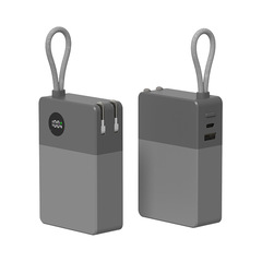 10000mAh 2-in-1 ACプラグ内蔵ポータブルモバイル電源PD20WパワーバンクPSE認証済み