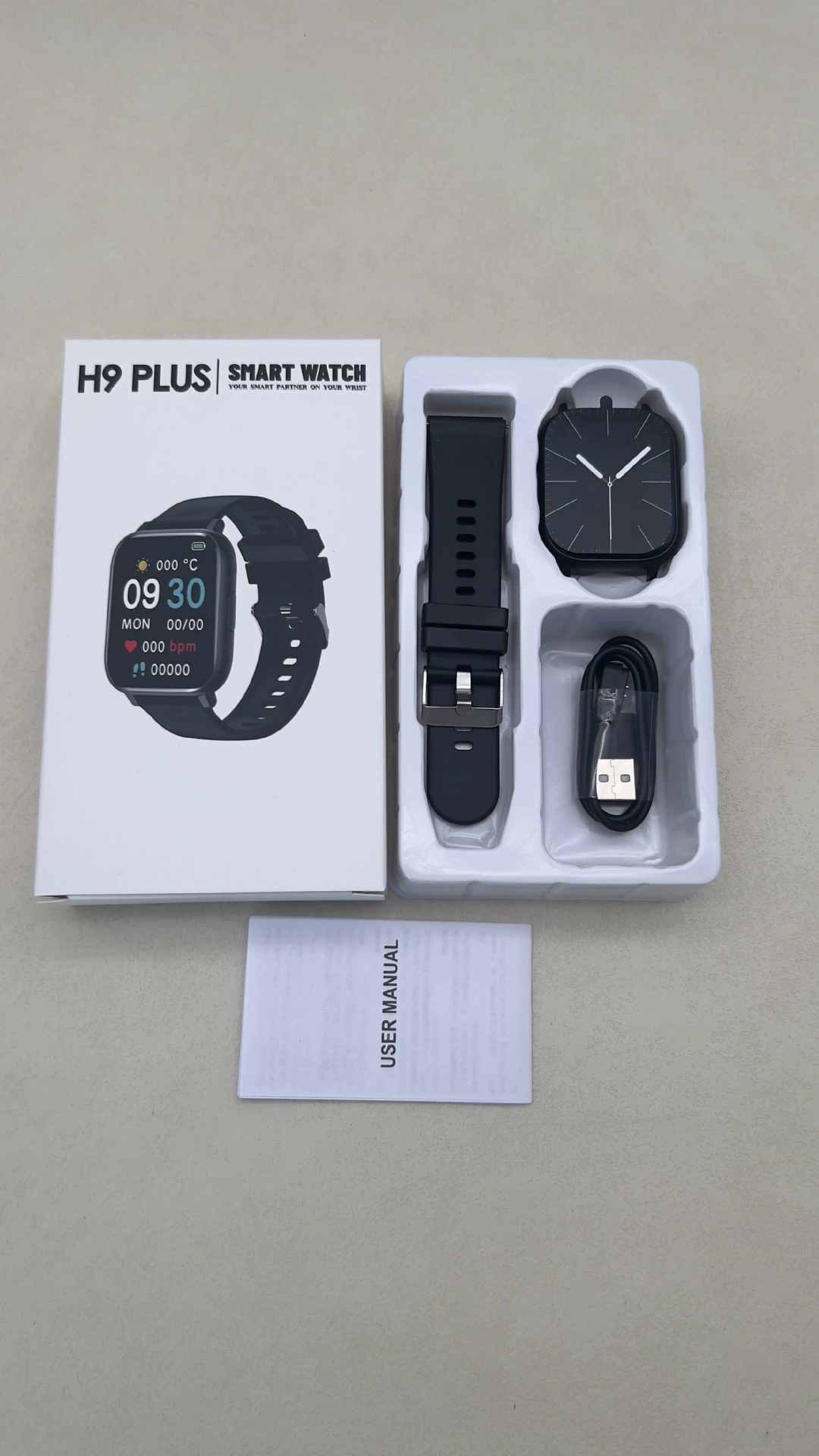 Умные часы H9 Plus (C70), измерение пульса, артериального давления и SpO2