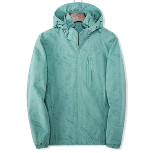 2022 Loose Hooded Casual Outdoor Sports Jacket for Men and Women Spring Couple's Windbreaker Single Clothes Work Windbreaker Solid Color