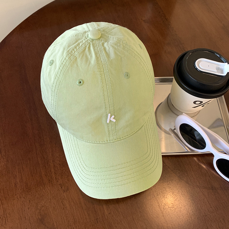 Coreano simple sombrero de béisbol blando sombrero de verano sombrero de sombrero japonés amplio sombrero