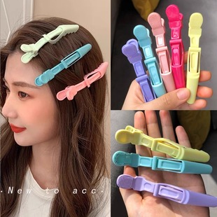 Factory direct Smooth alligator clip hair clip plastic hair clip partition duck bill clip hair salon Barber special tools