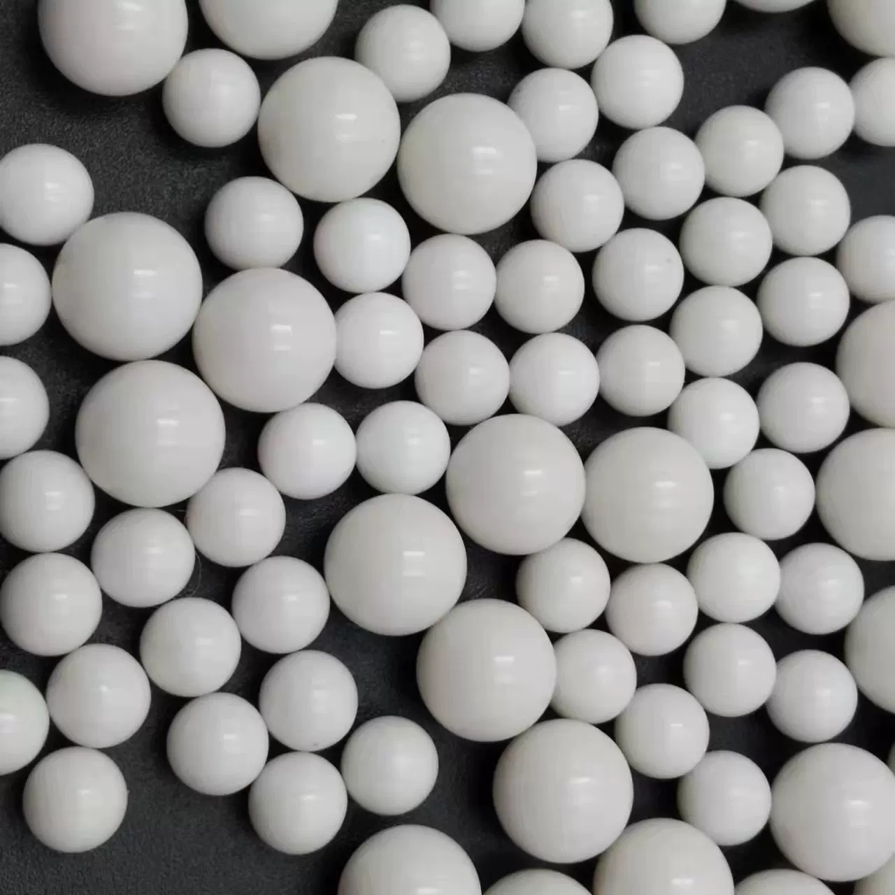 各种规格环保实心白色塑料珠亚克力无孔珠实心珠白色圆珠珠子批发