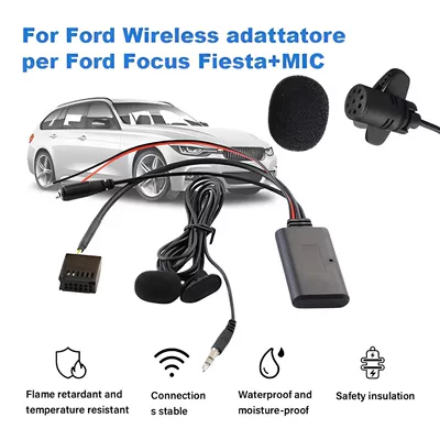 Suitable for Ford Bluetooth Adattatore Per Ford Focusfiesta+Mic (Other Car Modifications)