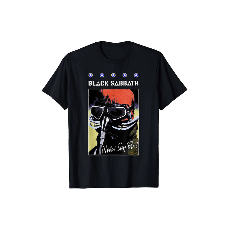 European and American Style Black Sabbath Black Sabbath Band Heavy Metal Rock Retro Loose Short-Sleeved Men's T-Shirt