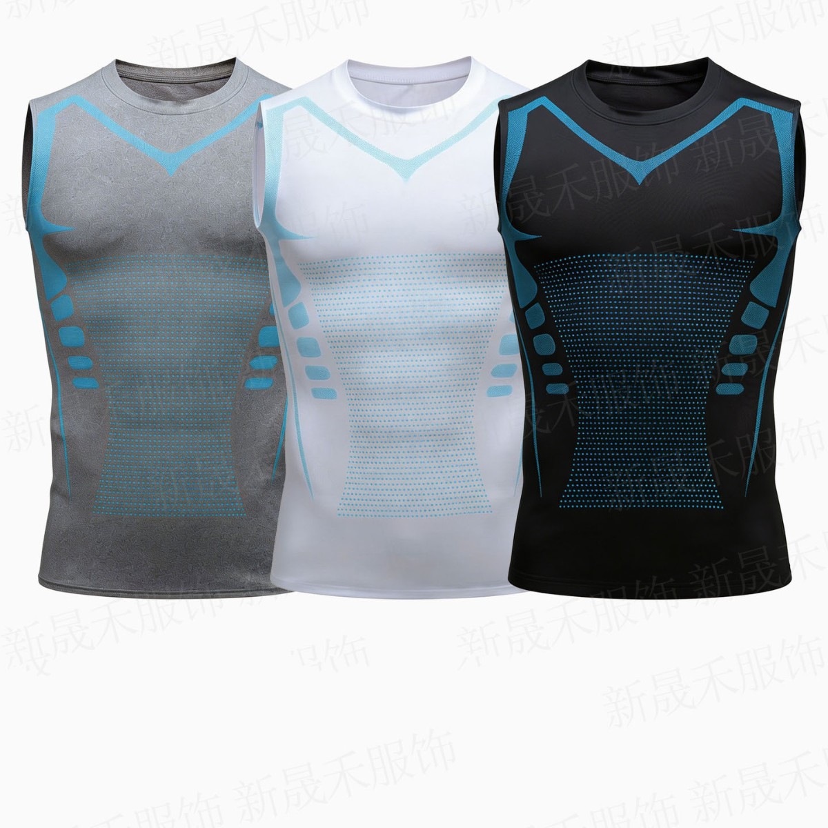 Quick-dry fitness vest for men, elastic and breathable, suitable for training, sports, sleeveless tight-fitting shirt for running and basketball