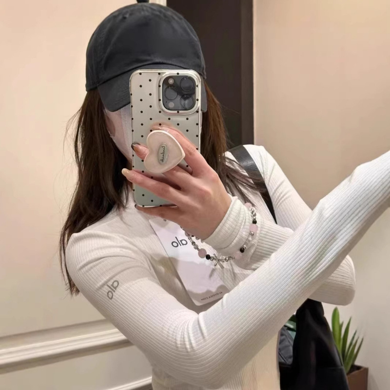 A10 Ribbed Slim-Fit Long-Sleeve T-Shirt for Women 2025 New Style Simple Versatile Round Neck Base Shirt Slimming Inner Top A10 Ribbed Slim-Fit Long-Sleeve T-Shirt for Women 2025 New Style Simple Versatile Round Neck Base Shirt Slimming Inner Top