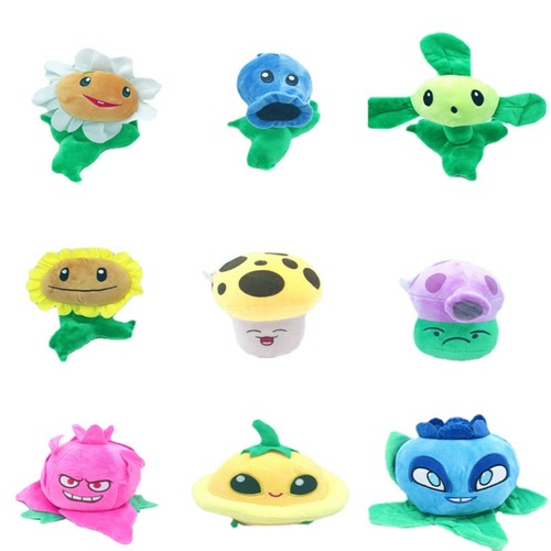 40 Plant Zombies Plush Toys, Stuffed Animals, Children's Playsets, Game Hangings, Grab Machines, Cross-border AliExpress