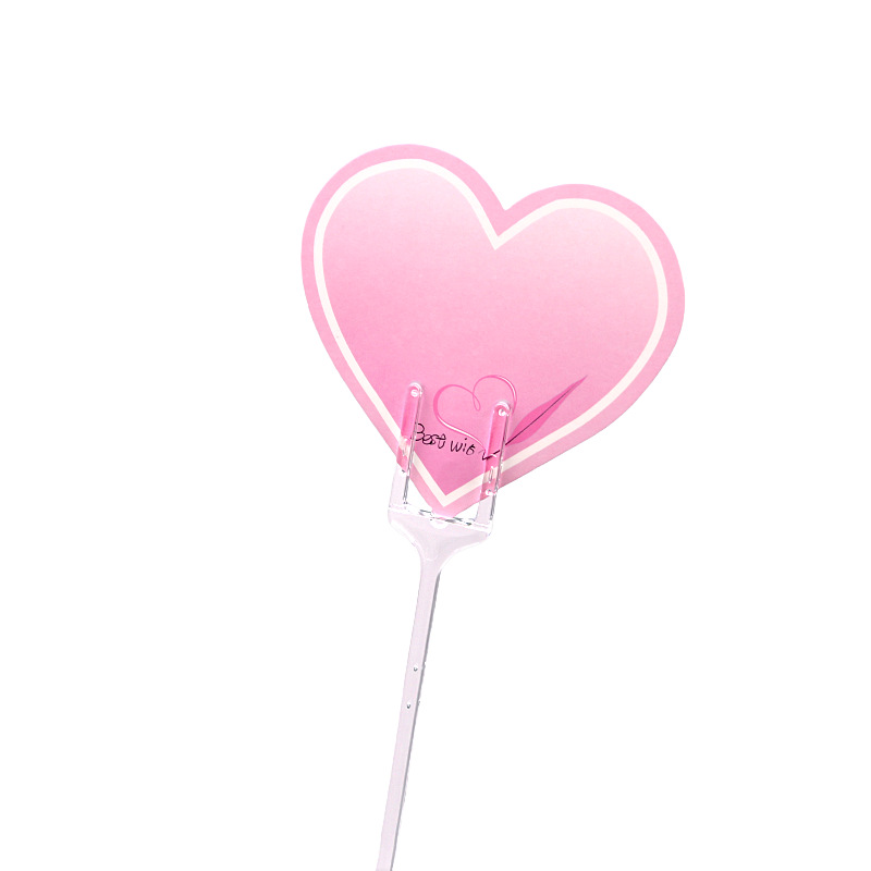 Varilla plástica con clip para tarjetas o felicitaciones, soporte para floristería y decoración