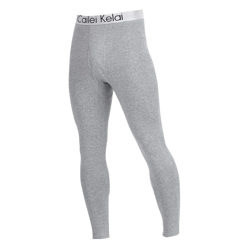 Calzoncillos largos de algodón para hombres año de nacimiento para hombres Calzoncillos largos rojos en caja ropa interior térmica base pantalones de algodón de color sólido Calzoncillos largos hombres
