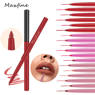 Cross-border MAXFINE 18-color lip liner set wholesale lip liner logo-free waterproof and durable