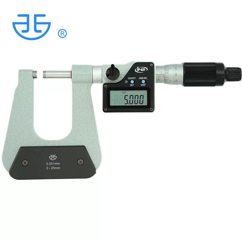 Северо-Западный зеленый цифровой дисплей Электронный глубокий лук рамка микрометр 0-25 мм Высокая точность 0001 внешний диаметр спиральный микрометр
