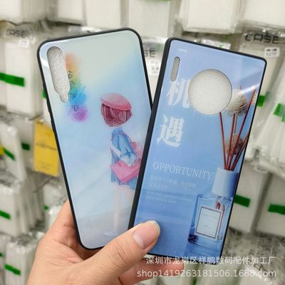 apply iPhone11 Mobile phone shell Toughened glass Cartoon Apple 7PLUS male xs female pro new pattern max tide