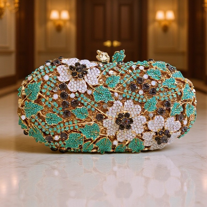Selección estricta de diamantes de diamante transfronterizos bolsas de vestir de banquete de fiesta de diamantes llenos bolsas de mano de mujer bolsa de embrague