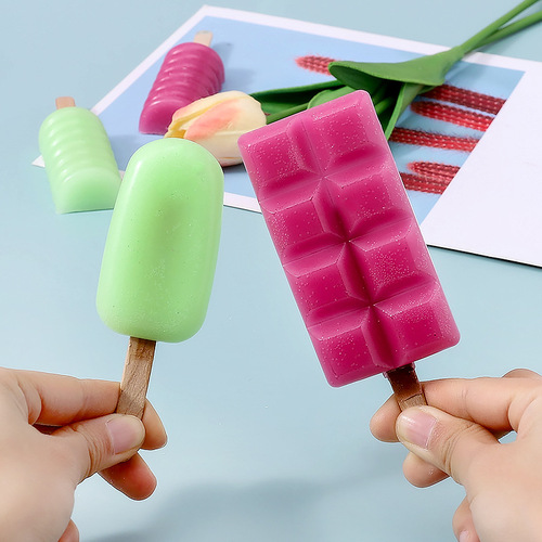  new homemade ice cream mold 4-link silicone mold to make popsicle cheese stick summer popsicle mold