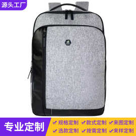 跨境新款防泼水皮膜牛津布双肩背包高级手提电脑包大学生书包定制
