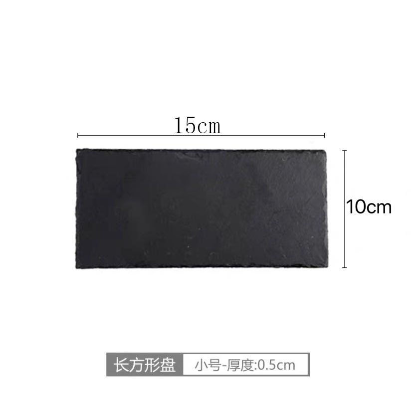 Fábrica al por mayor de estilo europeo en forma de corazón Placa de posavasos pizarra negro natural roca montaña almohadilla de aislamiento térmico de Esquisto