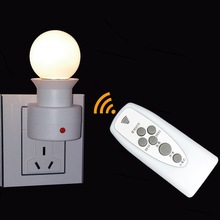 小夜灯无线遥控灯床头灯 卧室婴儿喂奶灯节能创意插座灯可调光