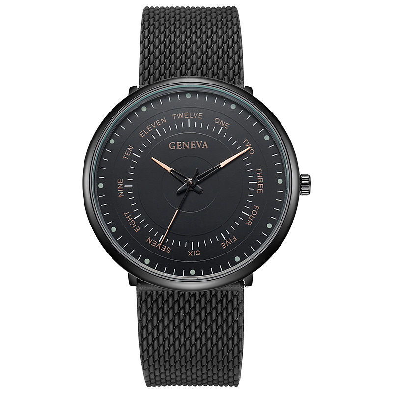 Men's Quartz Watch Minimalist Business Style With Mesh Strap_voghion.com