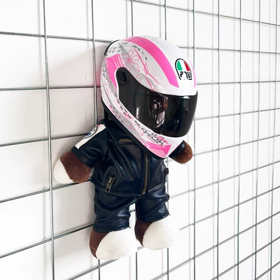 Box Decoration Rally Bear, Motosiklet dəbilqələri - height-28cm-golden-black-bearagv-sakura-upgraded-tail-wing